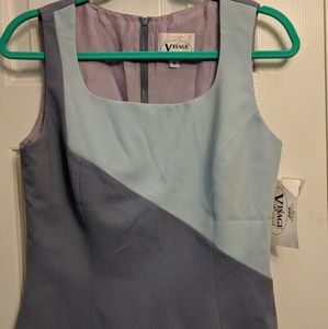NWT - VISAGE ROYAL COLOR BLOCK VEST SIZE 6